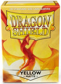 Dragon Shield Matte Sleeves: 100 CT Yellow