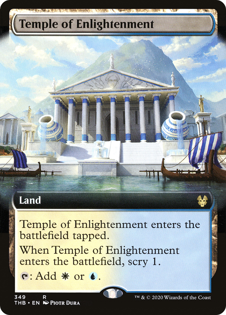 Temple of Enlightenment (Extended Art) (THB-349) - Theros Beyond Death: (Extended Art) Foil