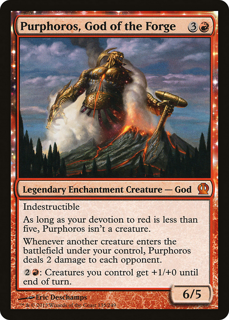 Purphoros, God of the Forge (THS-135) - Theros: (enchantment)