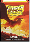 Dragon Shield Matte Dual Sleeves: 100CT Ember