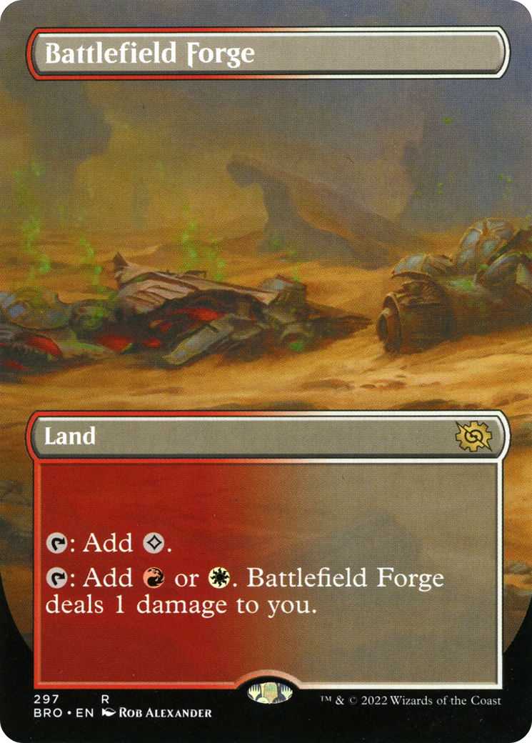Battlefield Forge (Borderless) (BRO-297) - The Brothers' War Foil