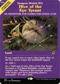 Hive of the Eye Tyrant (Dungeon Module) (AFR-355) - Adventures in the Forgotten Realms: (Showcase)