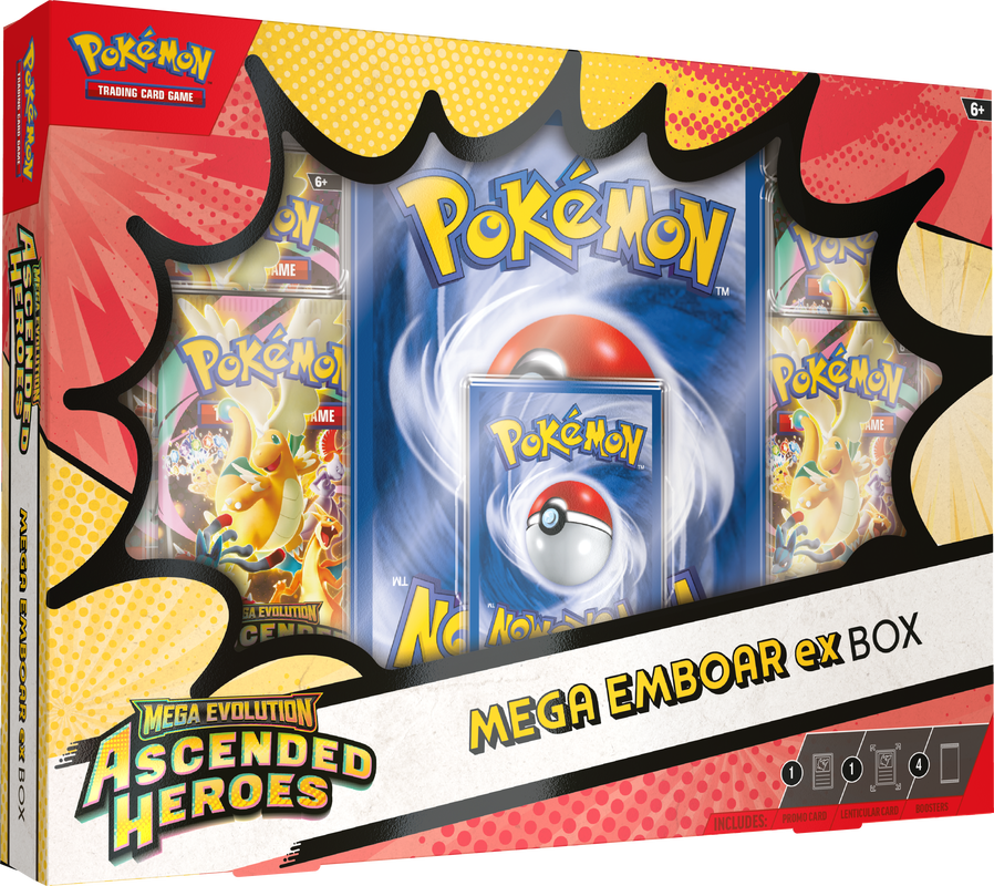 Pokemon TCG: Ascended Heroes Mega Meganium / Feraligator / Emboar EX Box