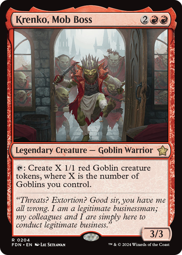 Krenko, Mob Boss (FDN-204) - Foundations