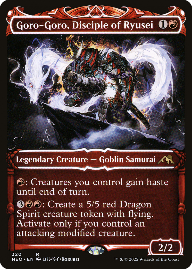 Goro-Goro, Disciple of Ryusei (Showcase) (NEO-320) - Kamigawa: Neon Dynasty: (Showcase)