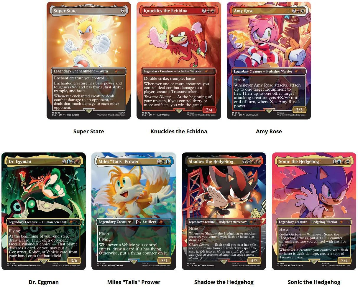 Magic The Gathering Secret Lair: Sonic - Friends & Foes