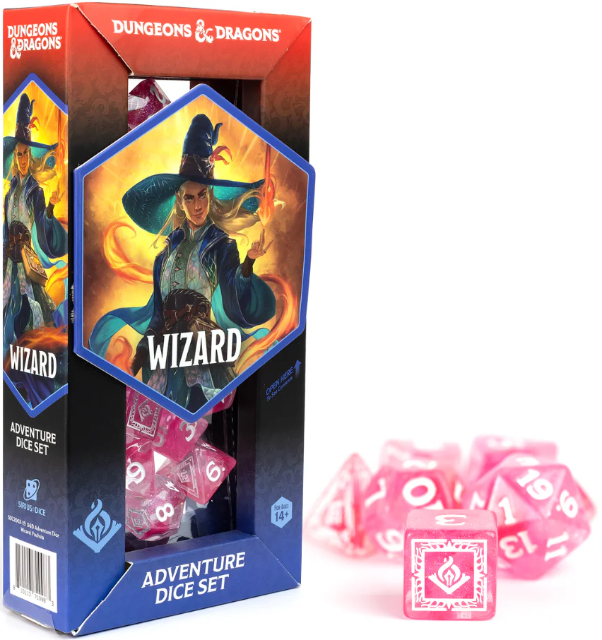 D&D Adventure Dice: Wizard Fuchsia