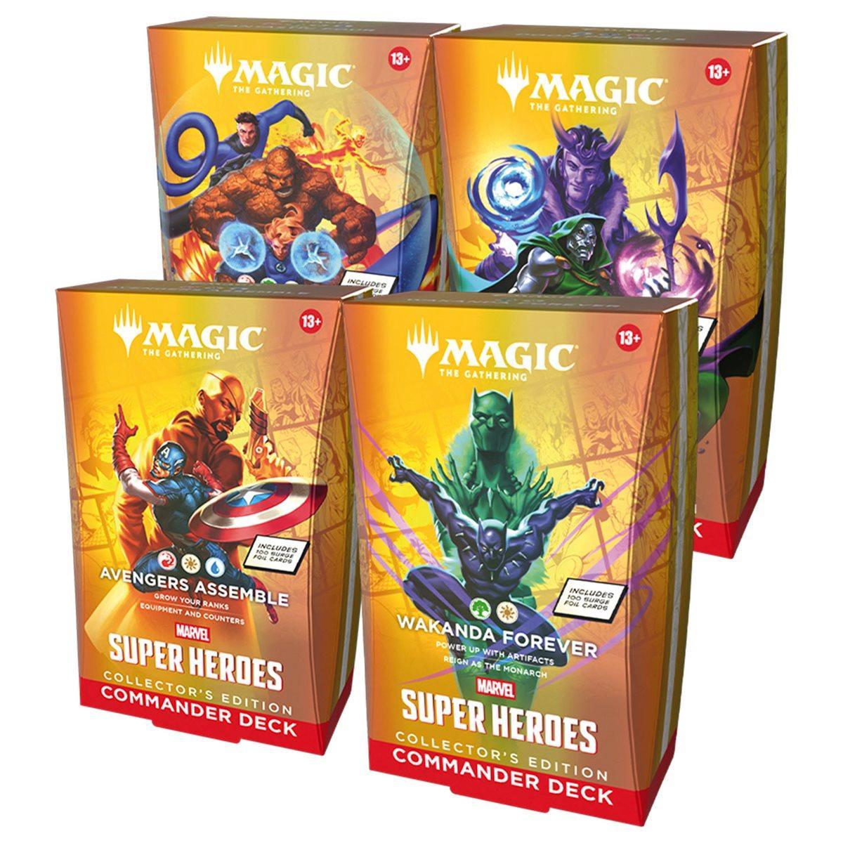 Magic The Gathering: Marvel Super Heroes Collector Commander Decks - Set of 4