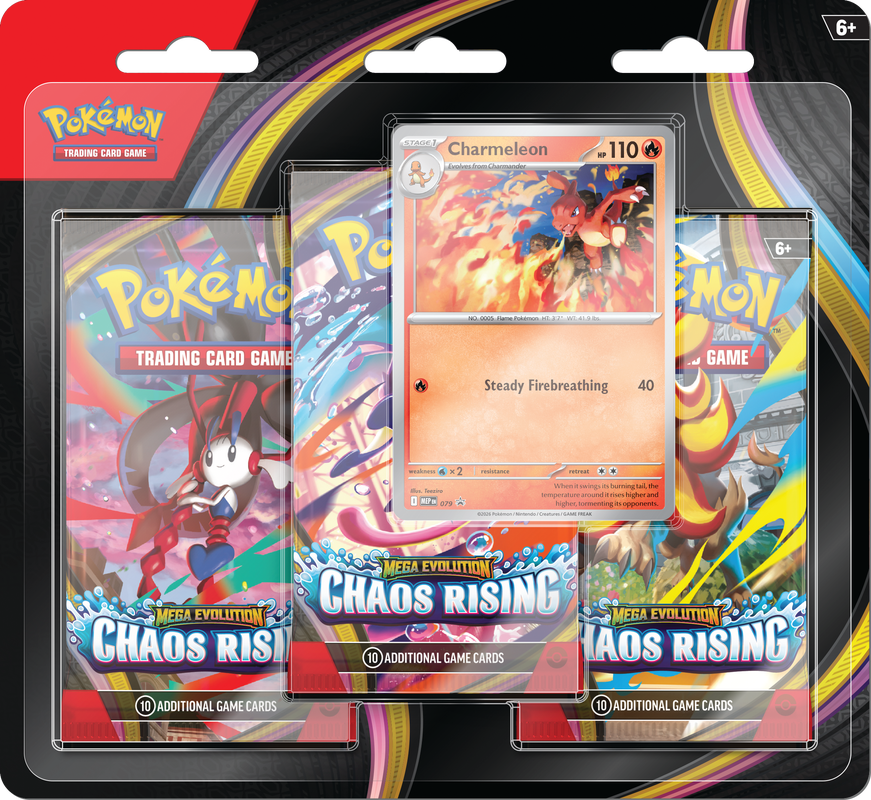 Pokemon TCG: Chaos Rising 3 Pack Blister