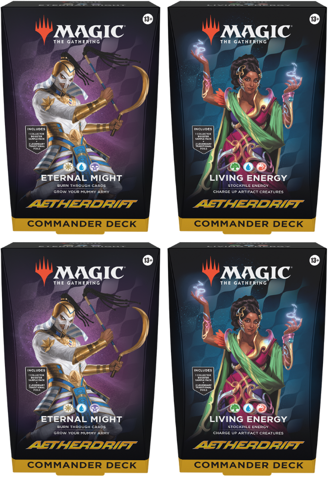 Magic The Gathering: Aetherdrift Commander Decks: Living Energy, Eternal Might