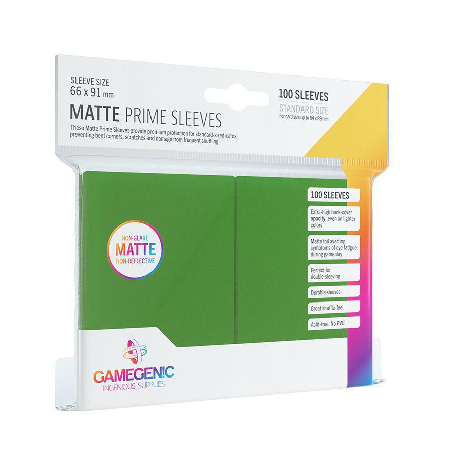 Gamegenic Prime Sleeves: Green 100Ct