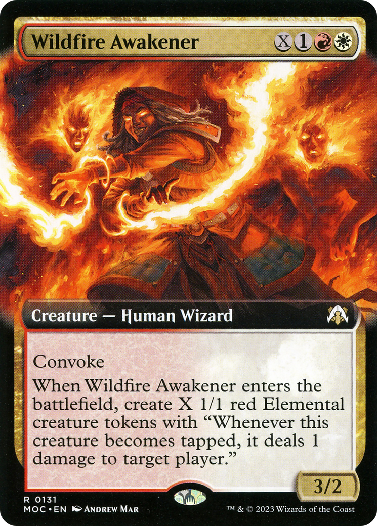 Wildfire Awakener (Extended Art) (MOC-131) - March of the Machine Commander: (Extended Art)