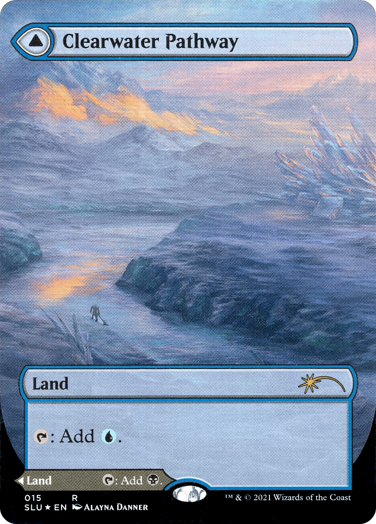 Clearwater Pathway (Borderless) (SLU-015) - Secret Lair: Ultimate Edition: (Showcase) Foil