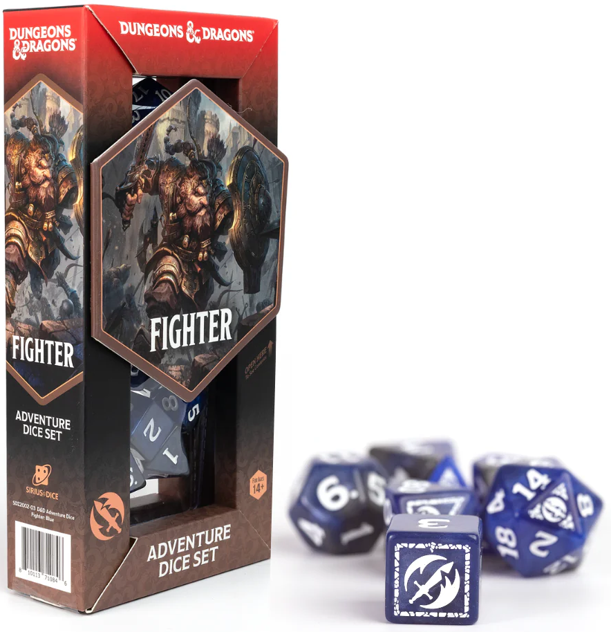 D&D Adventure Dice: Fighter Blue