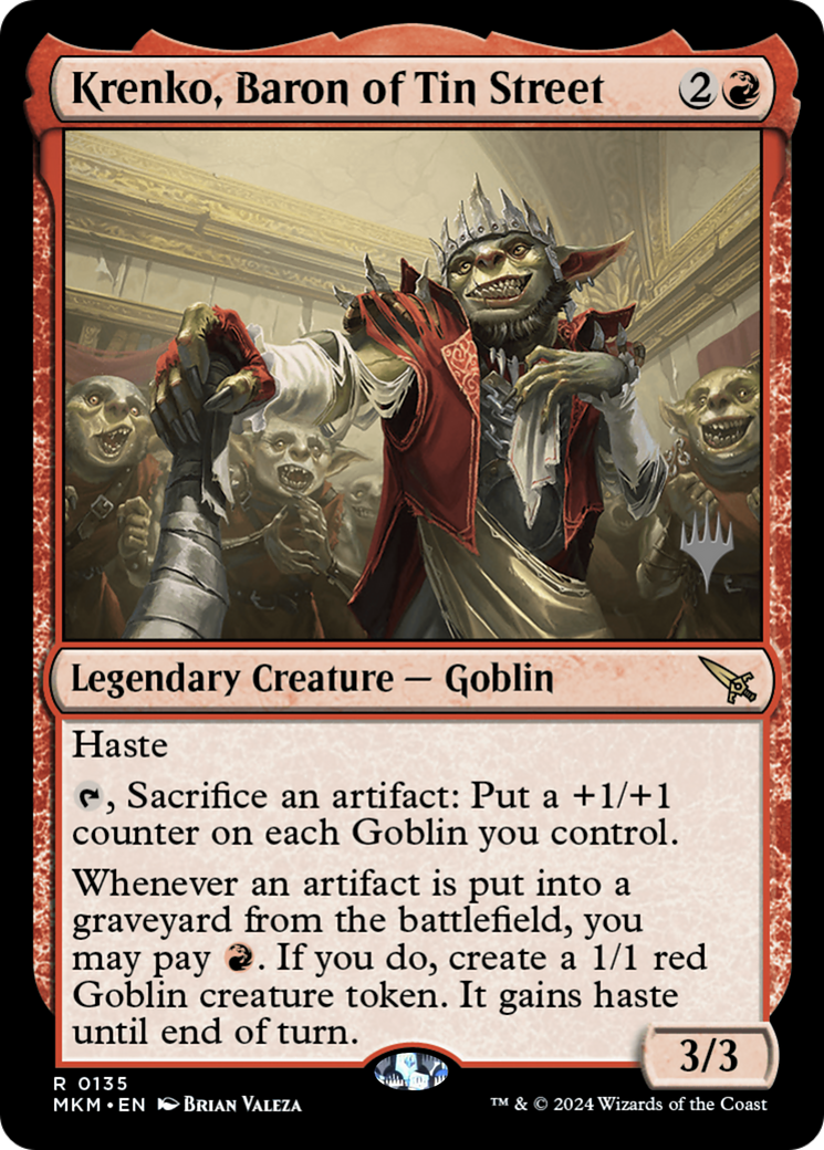 Krenko, Baron of Tin Street (PPMKM-135) - Murders at Karlov Manor Promos Foil