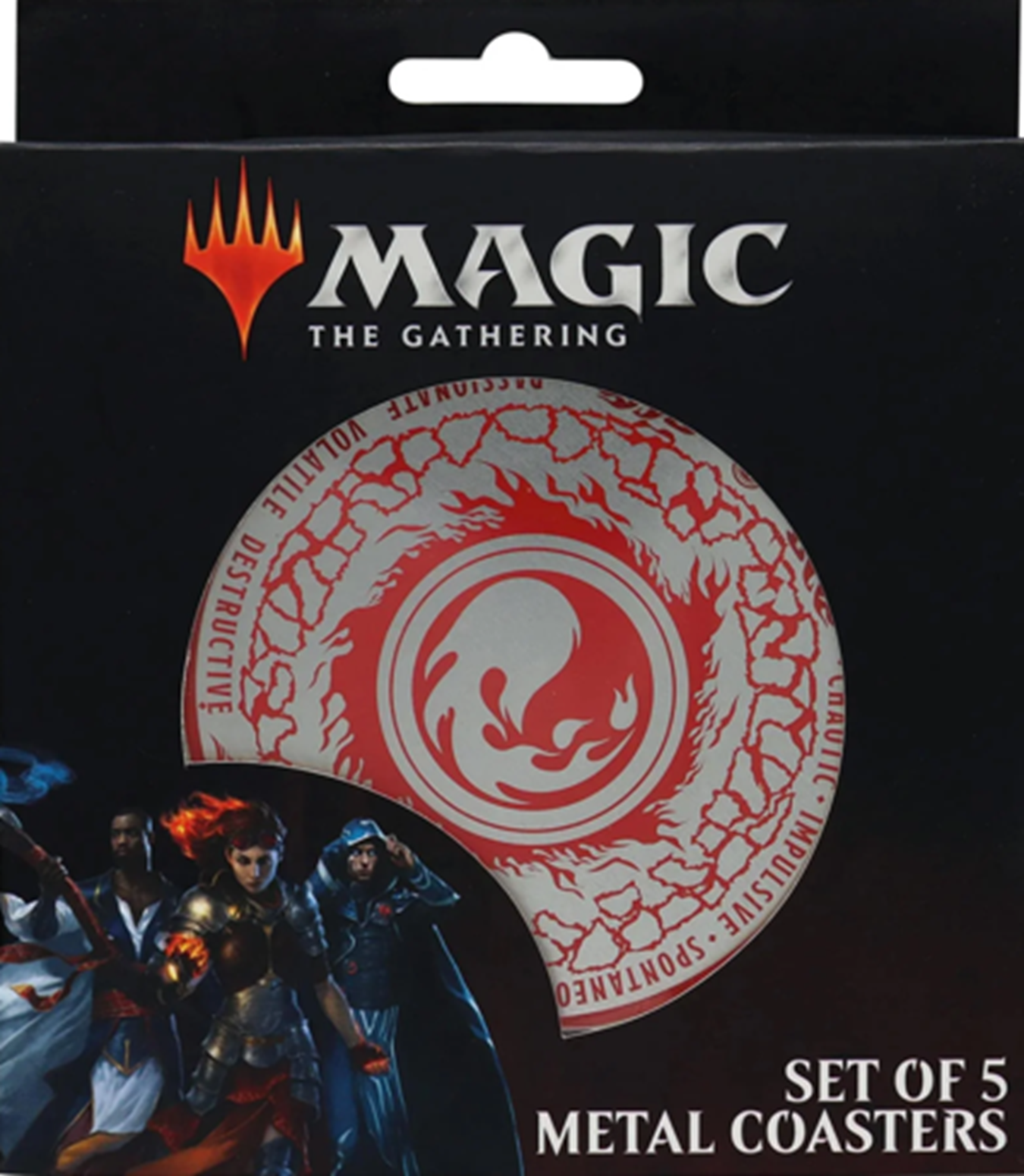 Magic The Gathering 5 Piece Metal Coaster Set
