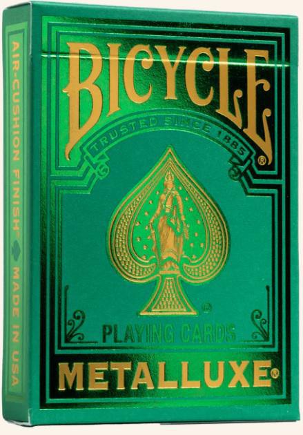 Bicycle Playing Cards: Metalluxe Holiday Green