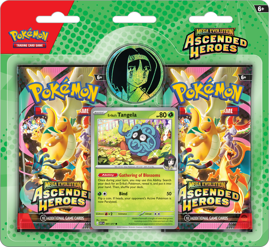 Pokemon TCG: Ascended Heroes 2 Pack Blister - Erika/Larry