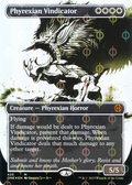 Phyrexian Vindicator (Showcase) (Step-and-Compleat Foil) (ONE-425) - Phyrexia: All Will Be One: (Showcase) (Borderless) Foil