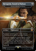 Herugrim, Sword of Rohan - Sword of Hearth and Home (Surge Foil) (LTC-384) - Tales of Middle-earth Commander / Herugrim, Sword of Rohan (Borderless) Foil