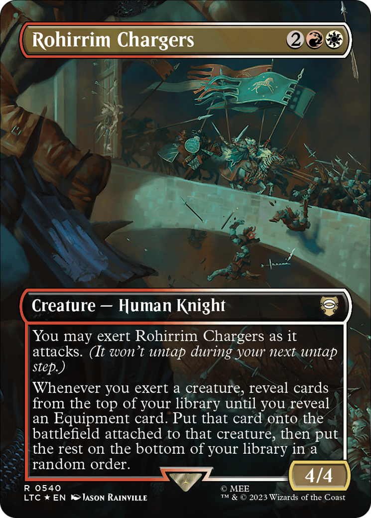 Rohirrim Chargers (Borderless) (Surge Foil) (LTC-540) - Tales of Middle-earth Commander Foil