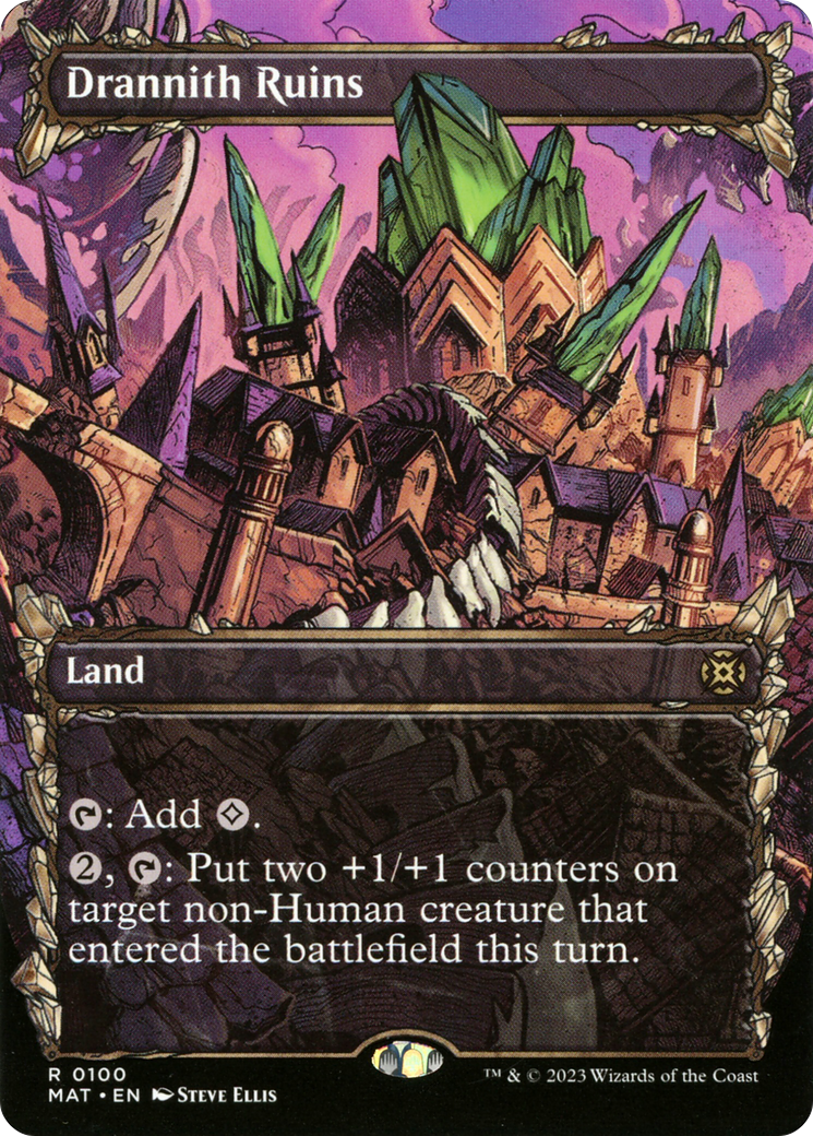 Drannith Ruins (Showcase) (MAT-100) - March of the Machine: The Aftermath: (Showcase) (Borderless)