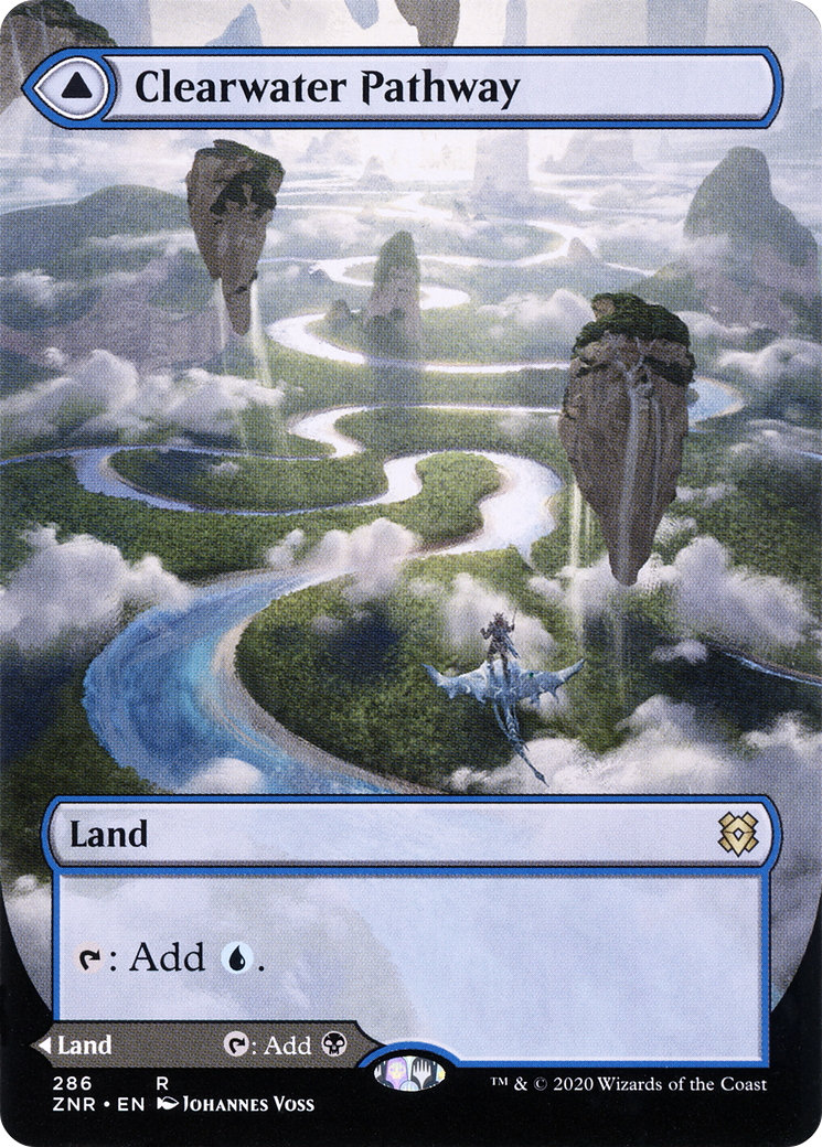 Clearwater Pathway (Borderless) (ZNR-286) - Zendikar Rising: (Showcase)