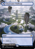 Clearwater Pathway (Borderless) (ZNR-286) - Zendikar Rising: (Showcase) Foil