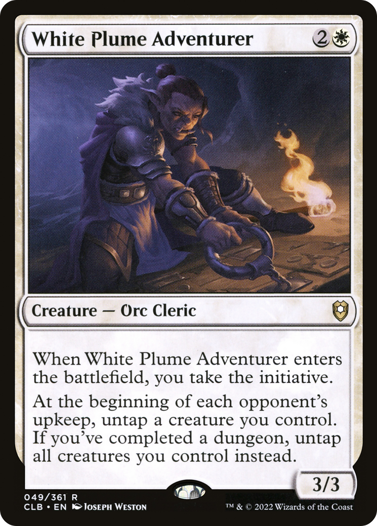White Plume Adventurer (CLB-049) - Commander Legends: Battle for Baldur's Gate
