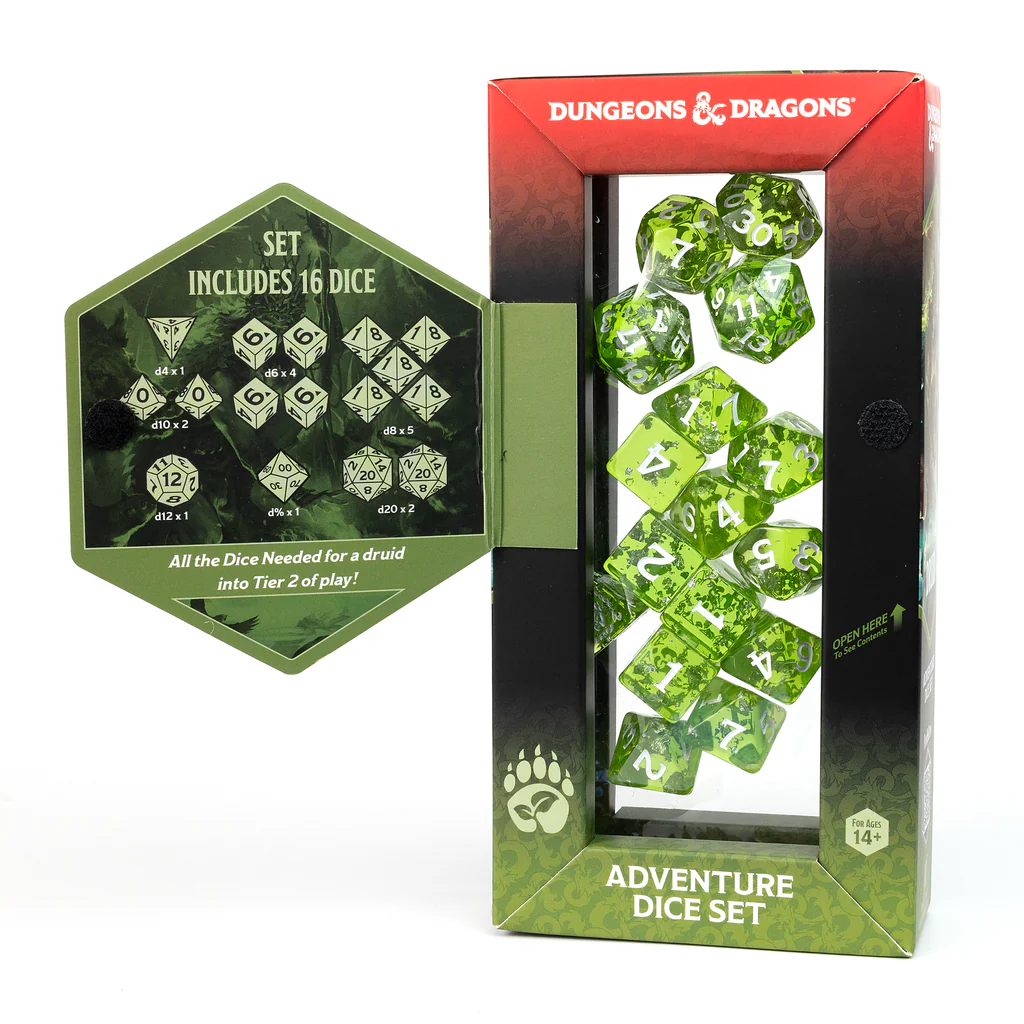 D&D Adventure Dice: Druid Green