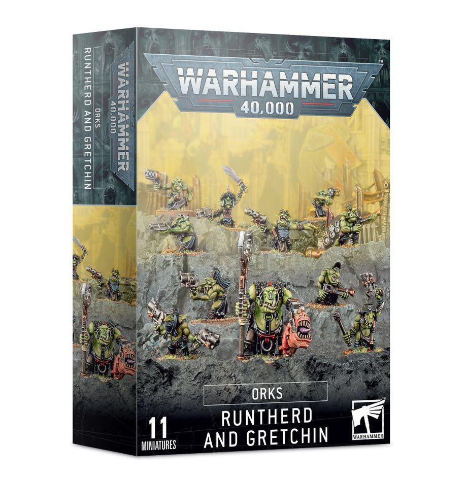 Warhammer 40k Orks, Runtherd and Gretchin