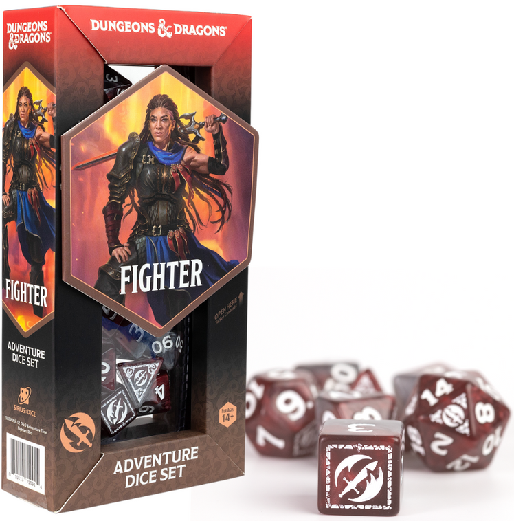 D&D Adventure Dice: Fighter Red