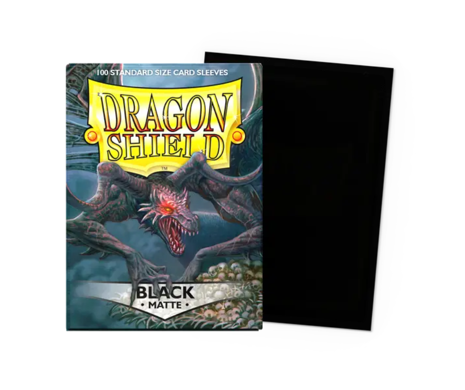 Dragon Shield Matte Sleeves: 100 CT Black