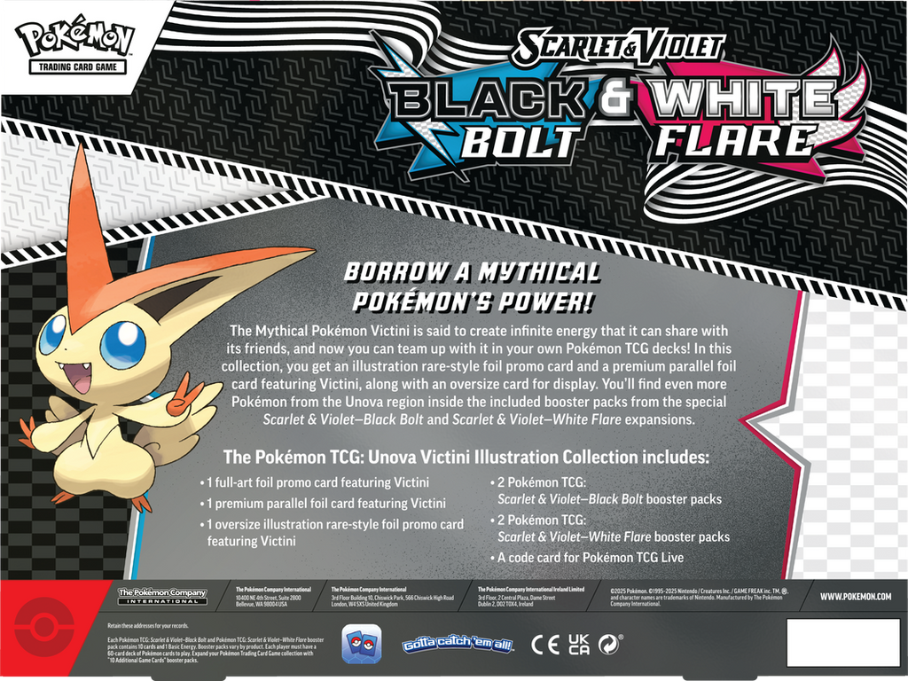 Pokemon TCG: White Flare & Black Bolt Victini Illustration Collection