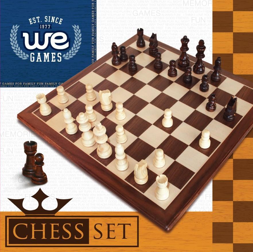 Chess: 12" Walnut Wood Board