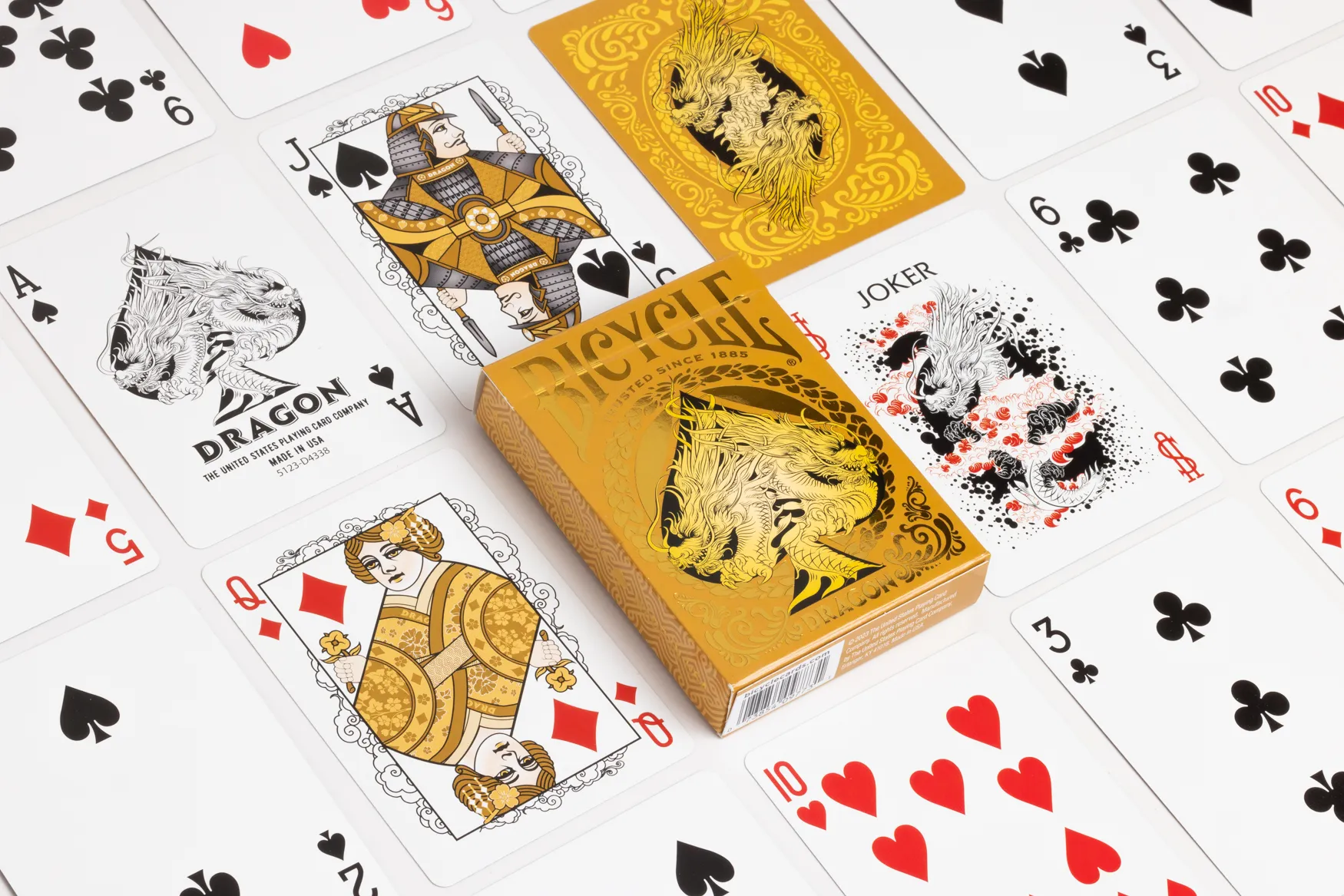 Bicycle Playing Cards: Gold Dragon