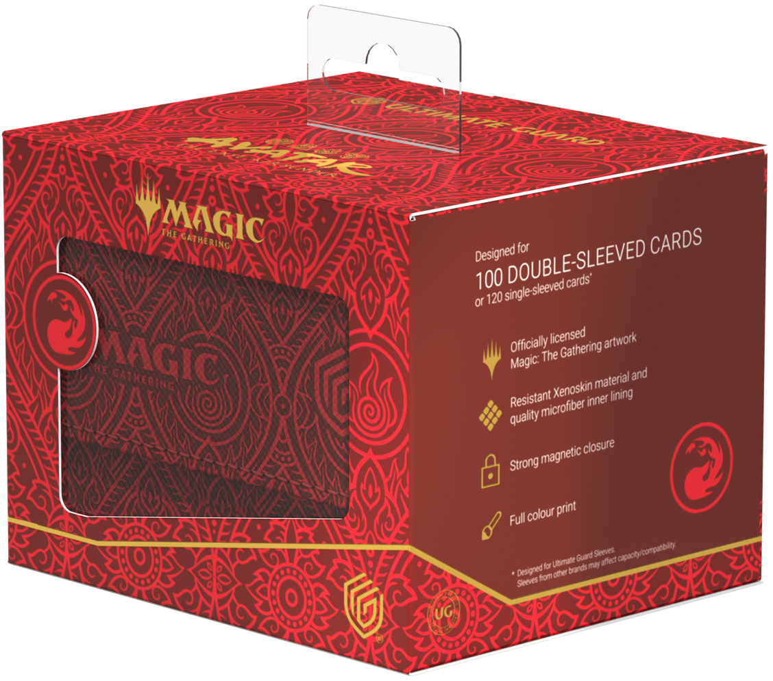 Ultimate Guard Deck Case Sidewinder 100+ Xenoskin MTG Avatar The Last Airbender: Mana Symbol Red