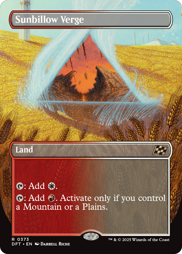 Sunbillow Verge (Borderless) (DFT-373) - Aetherdrift Foil
