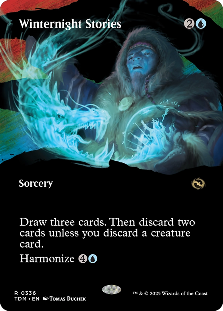 Winternight Stories (Borderless) (TDM-336) - Tarkir: Dragonstorm: (Showcase) Foil