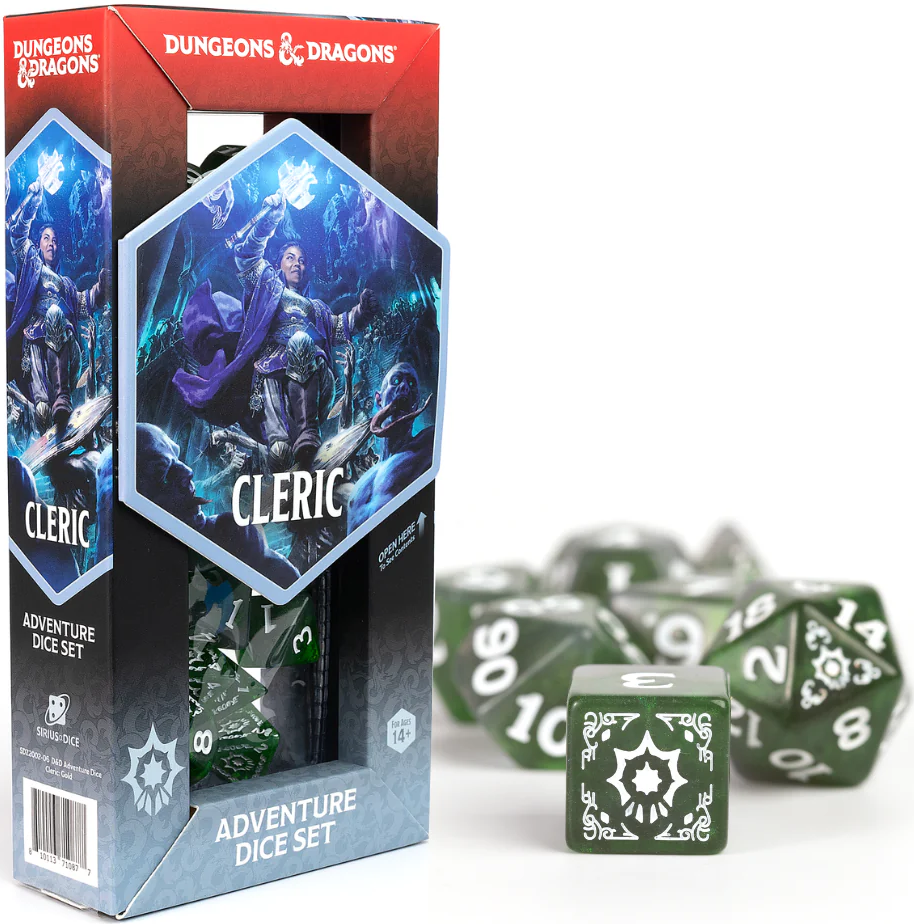D&D Adventure Dice: Cleric Green