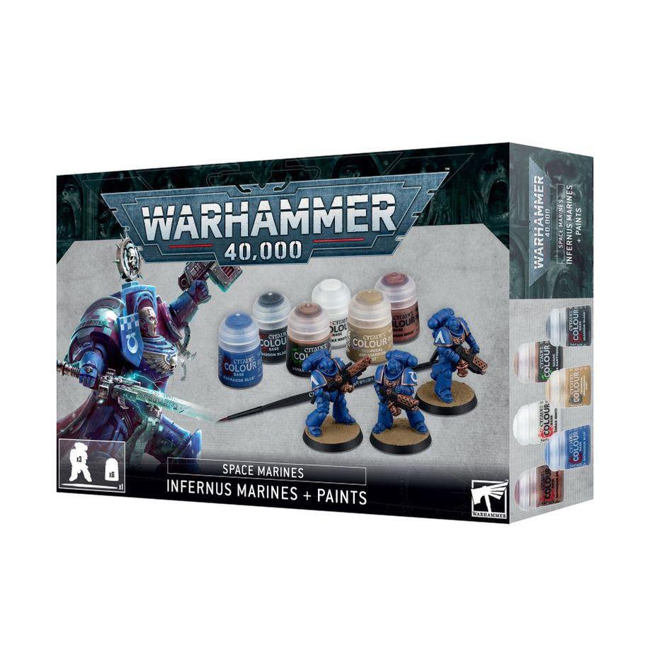 Warhammer 40k Infernus Marines +Paints