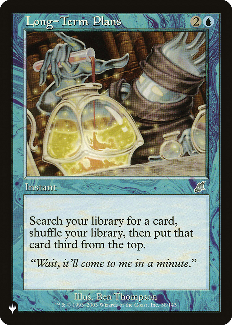 Long-Term Plans (LIST-038) - The List