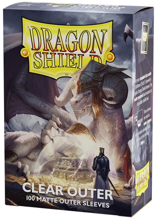 Dragon Shield Matte Outer Sleeves: Clear