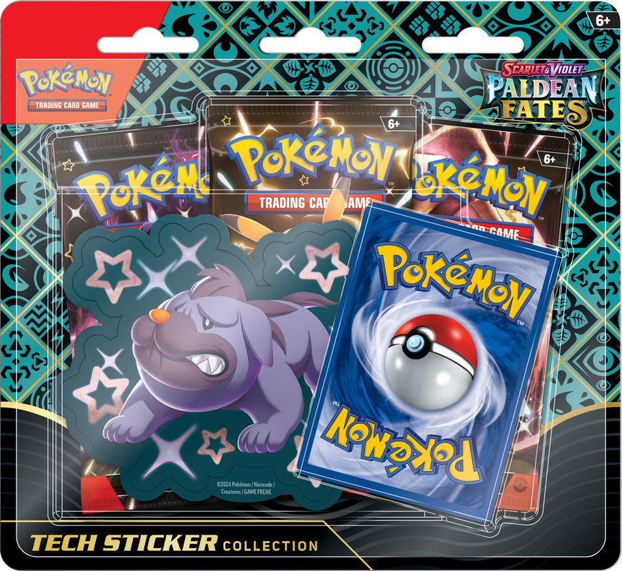 Pokemon TCG: Paldean Fates Tech Sticker Collection