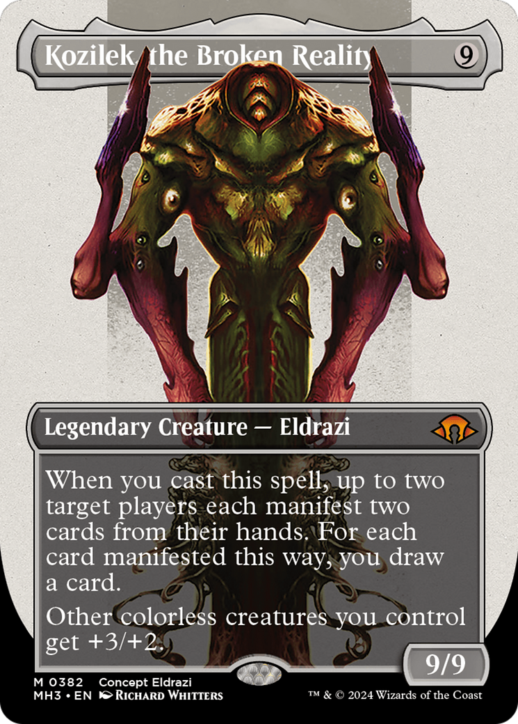 Kozilek, the Broken Reality (Borderless) (MH3-382) - Modern Horizons 3