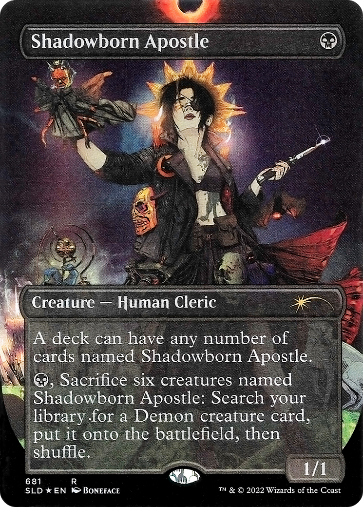 Shadowborn Apostle (681) (SLD-681) - Secret Lair Drop (Borderless) Foil
