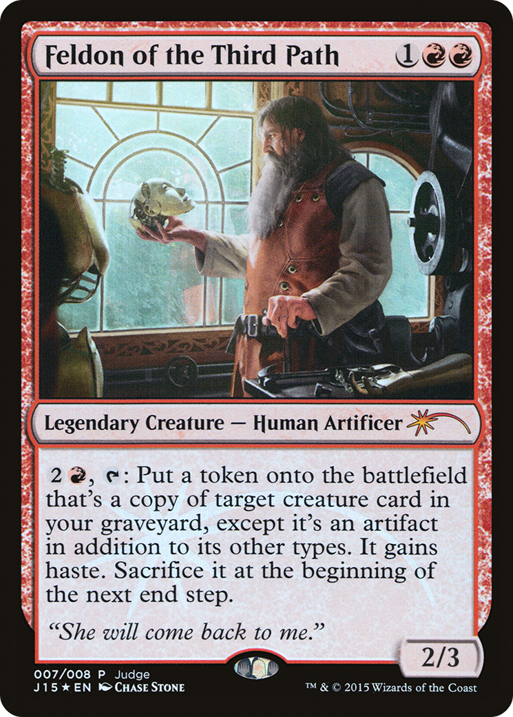 Feldon of the Third Path (JDG-007) - Judge Gift Cards 2015 Foil