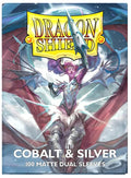 Dragon Shield Dual Matter Sleeves 100CT: Cobalt / Silver