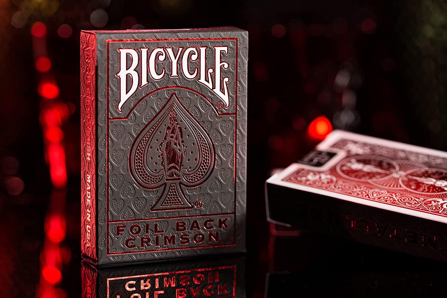 Bicycle Playing Cards: Foil Back Crimson