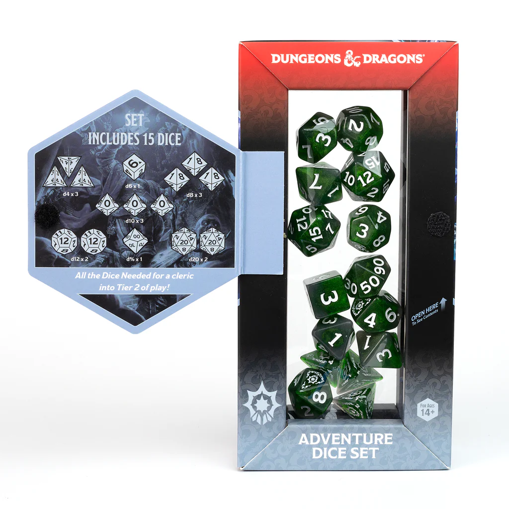 D&D Adventure Dice: Cleric Green
